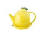 Teapot + plate Fruits