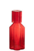 Fiore Glass & Bottle  Red