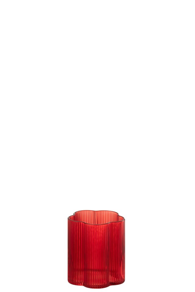 Fiore Glass & Bottle  Red