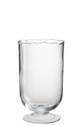 Hurricane On Foot Irregular Border Glass Transparent Small