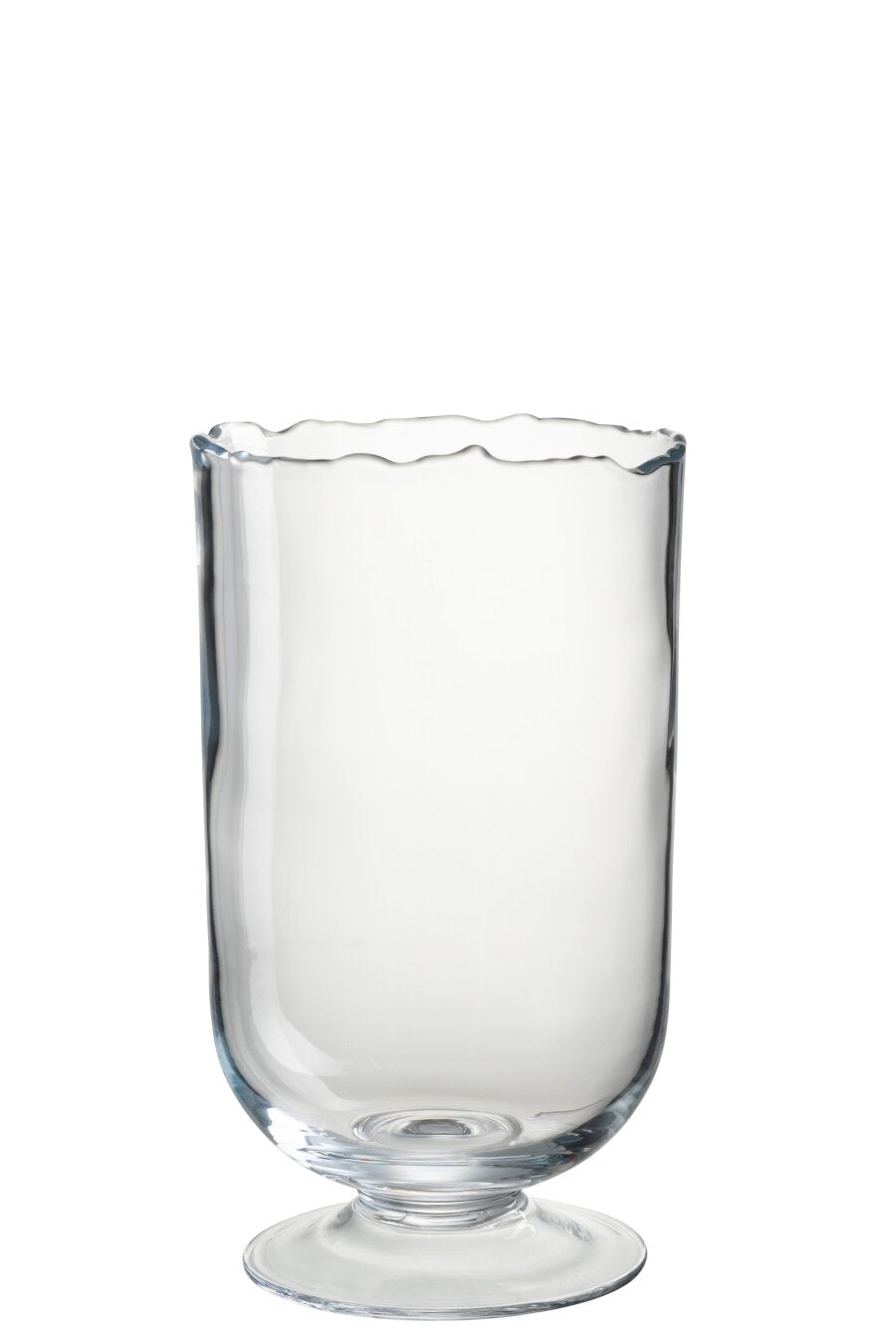 Hurricane On Foot Irregular Border Glass Transparent Small
