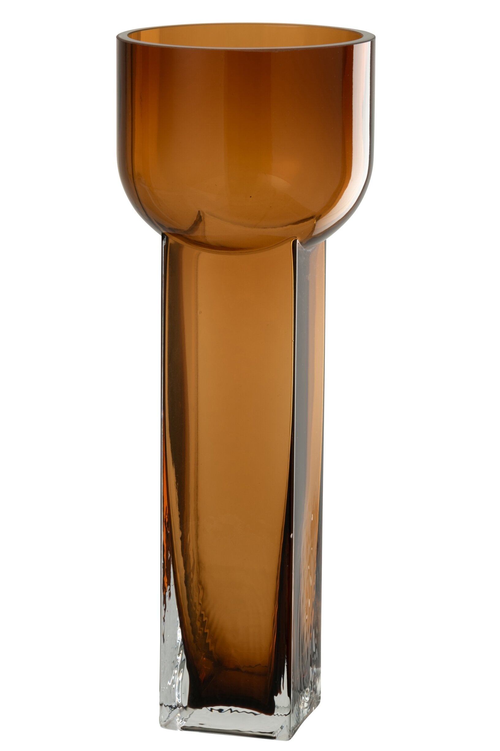 Vase Carol Glass Brown Large