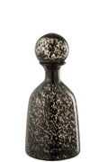 Bottle+Plug Dot Decorative Tall Glass Black