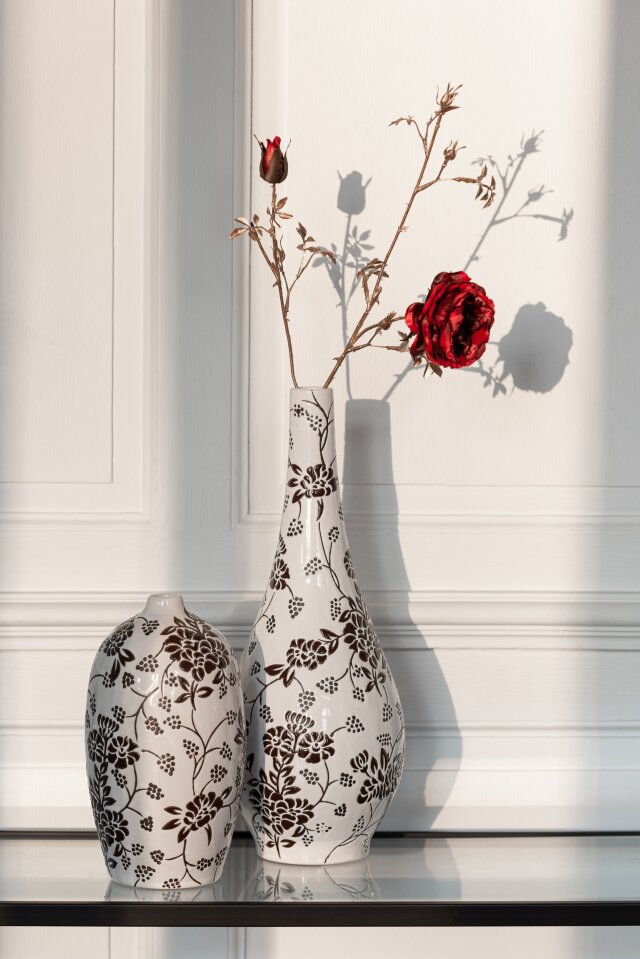 Vase Zen Porcelain White/Black