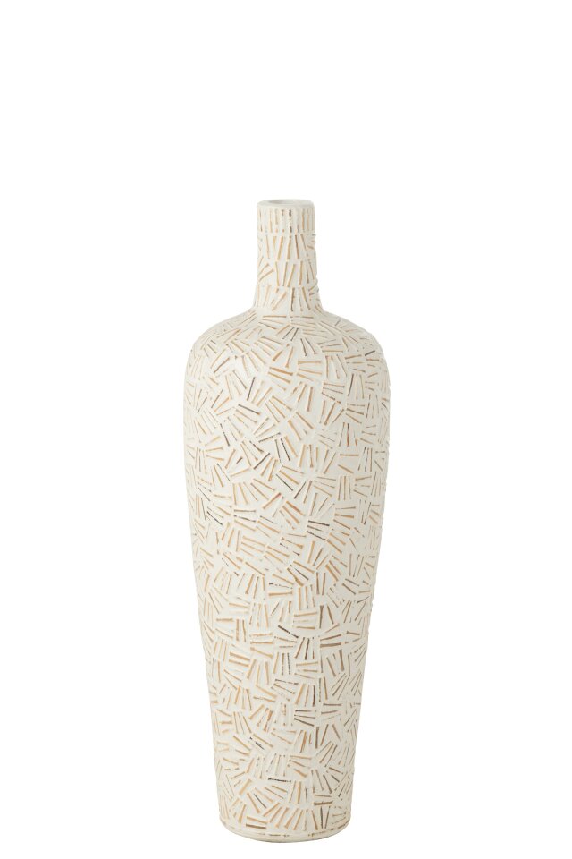 Vase Lauwra Cement White