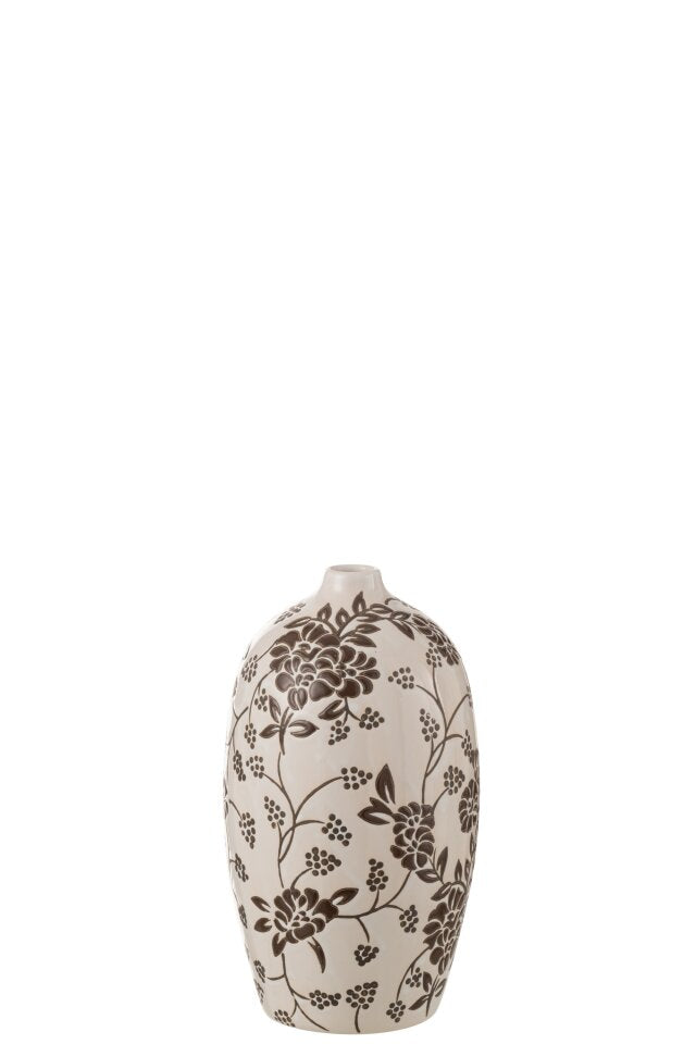 Vase Zen Porcelain White/Black