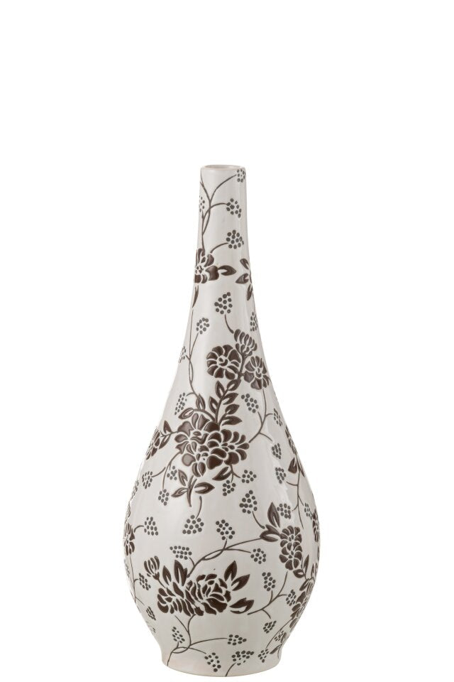 Vase Zen Porcelain White/Black
