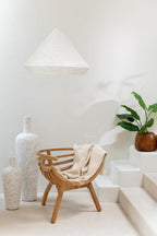 Vase Lauwra Cement White