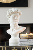 Bust David Resin White Large