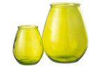 Vase Egg Glass Yellow
