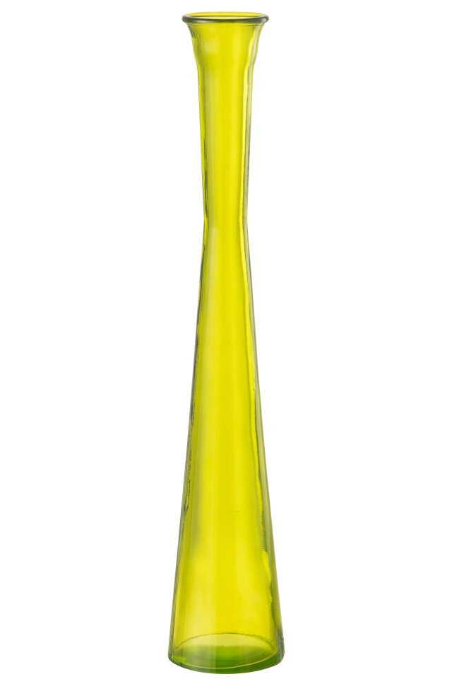 Vase Egg Glass Yellow