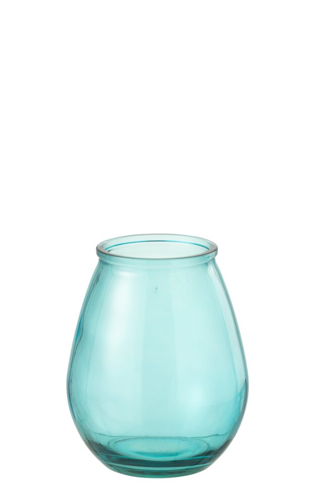 Vase Glass Aqua