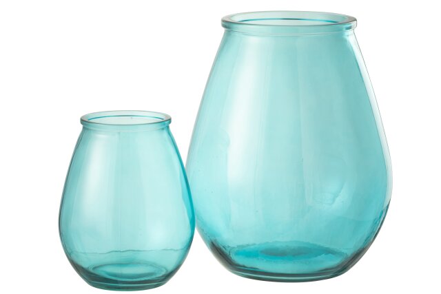 Vase Glass Aqua