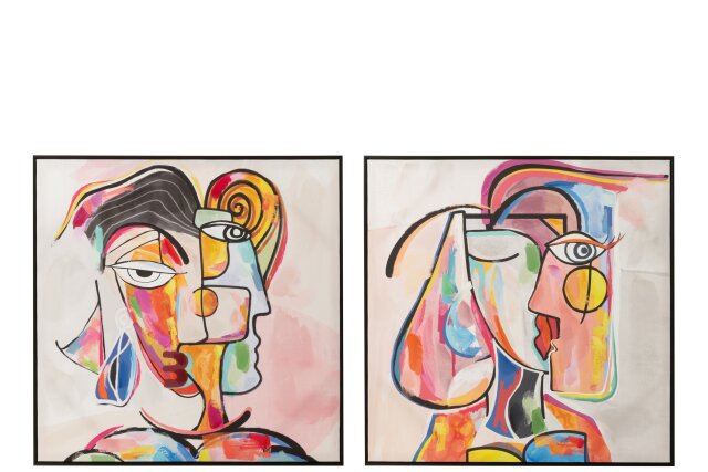 Wall Decoration Abstract Faces Canvas/Paint