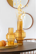 Vase Rino Glass Ochre Large