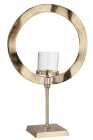 Hurricane Round Base Aluminium Gold