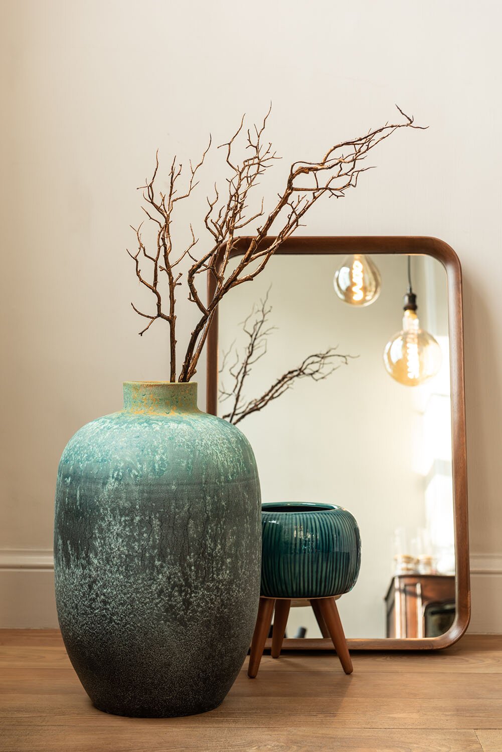 Vase Vintage Ceramic Azure