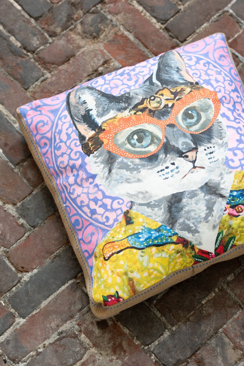 Pillow Popart Polyester/Linen Mix