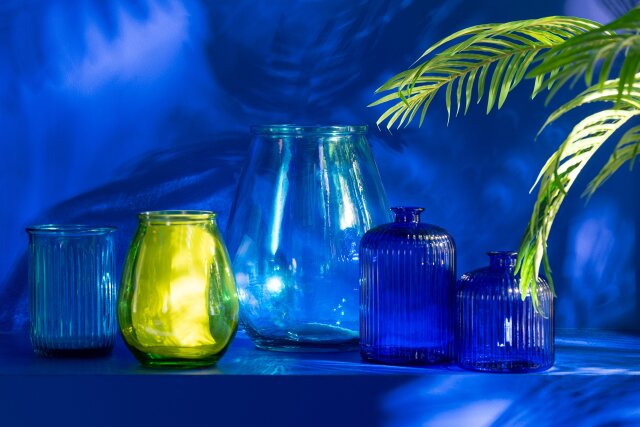 Vase Glass Blue