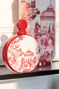 Jar Flask Moriko Porcelain Red/White
