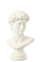 Bust David Resin White Large