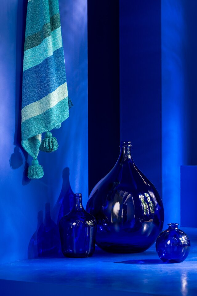 Vase Glass Blue