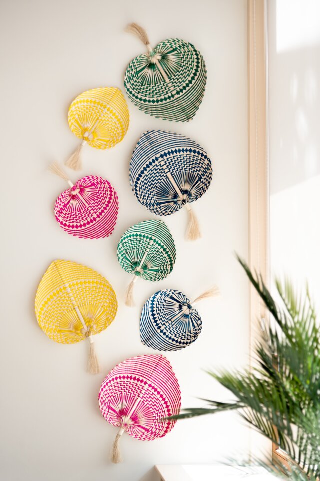 Fan Woven Bamboo Mix