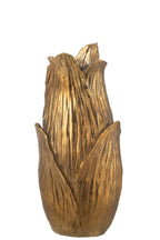 Vase Nebu Petals Poly Gold