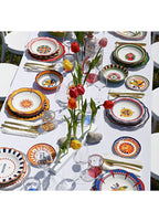 Dolce Vita Lemon Patterned Porcelain Oval Serving Plate 30 cm