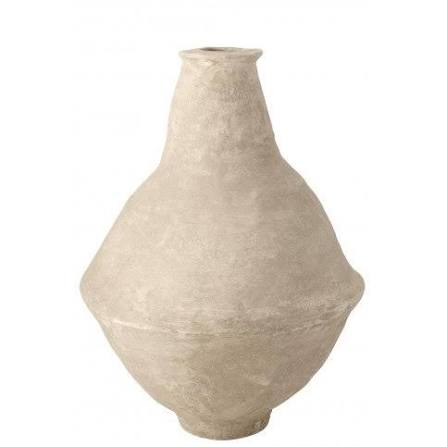 Vase Chad Papier Mache White