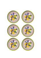 Dolce Vita Lemon 6-Piece Porcelain Bread Plate 16 cm