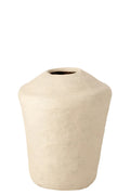 Vase Chad Papier Mache White